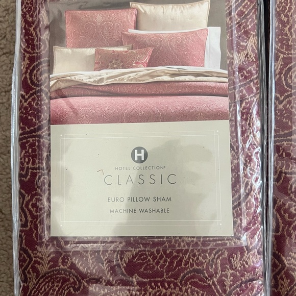 Hotel collection regal paisley euro shams set of 2